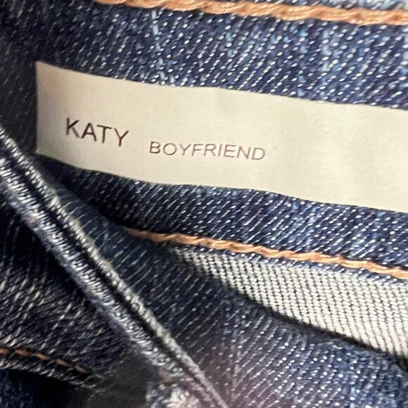 Kut from the Kloth medium wash distressed Katy boyfriend jeans size 2 B193 - Picture 3 of 5
